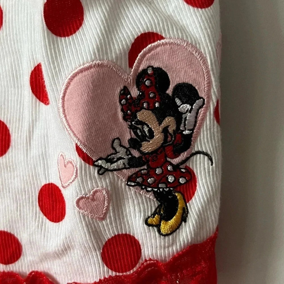 Disney Parks Minnie Mouse Matching Shorts & Tank Set | Red Polka Dot - Picture 4 of 11
